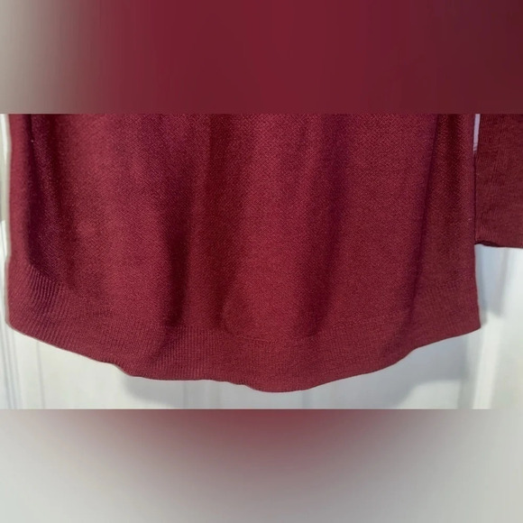 Mossimo Womens Long Sleeve Sweater, Marooon - Picture 10 of 10